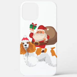 Niedlicher Santa Riding Cocker Spaniel Weihnachten Case-Mate iPhone Hülle