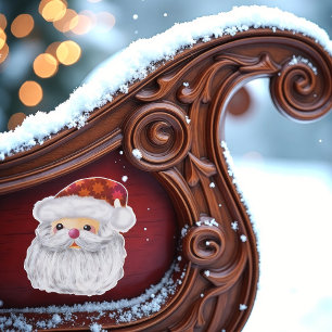 Niedlicher Santa Santa Santa Santa Aufkleber
