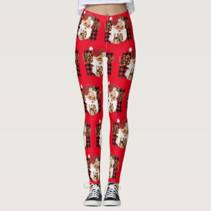 Niedlicher Santa Santa Santa Santa Santa Leggings