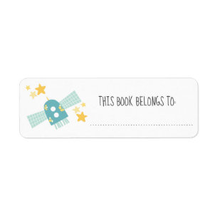 Niedlicher Satellit und Sterne Dieses Buch gehört