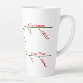 Niedlicher Satz Diagramm Grammar Frohe Weihnachten Milchtasse