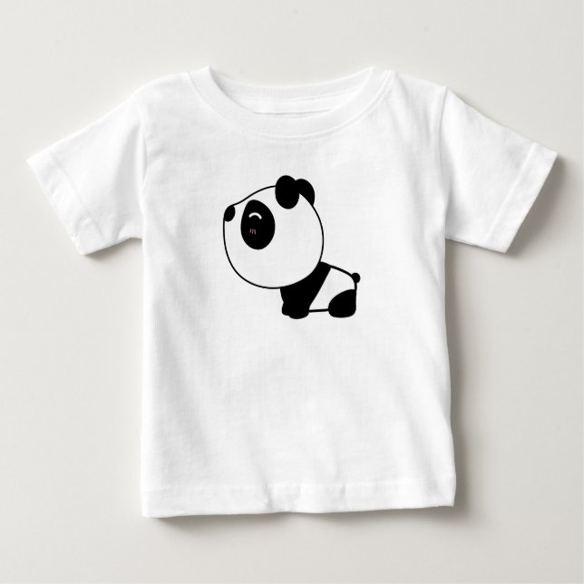 Niedlicher Säugling Panda Baby T-shirt (Vorderseite)