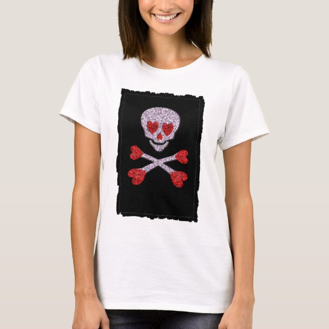 Niedlicher Schädel T-Shirt (Vorderseite)