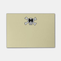 Niedlicher Schädel und Kreuze mit großen schwarzen