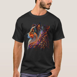 Niedlicher Schäferhund an Sheltie 2 T-Shirt