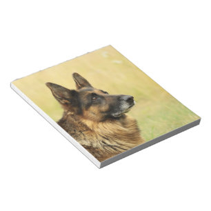 Niedlicher Schäferhund-Notizblock Notizblock