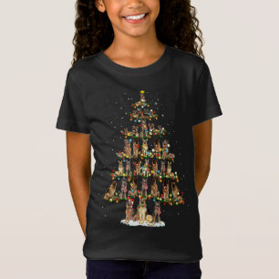Niedlicher Schäferhund Weihnachtsbaumgeschenk-Deko T-Shirt