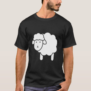 Niedlicher Schafweisser für Lamm-Bauer T-Shirt