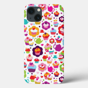 Niedlicher Schalenkuchen und Teetopf Case-Mate iPhone Hülle