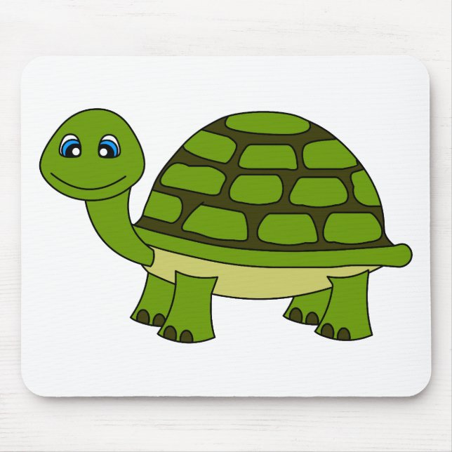 Niedlicher Schildkröte-Cartoon Mousepad (Vorne)