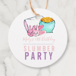 Niedlicher Schlaf über Geburtstagsparty-Günstige T Geschenkanhänger