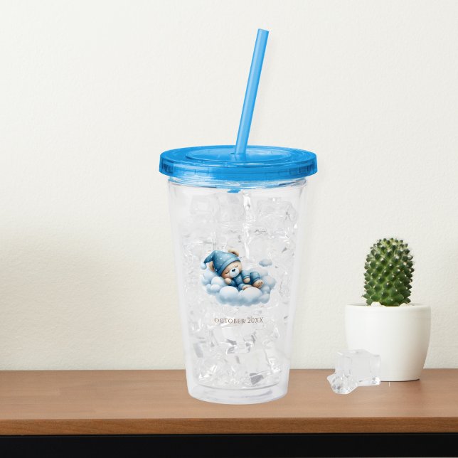 Niedlicher Schlafbär Akryllische Tumbler Babydusch Acryltrinkbecher (Von Creator hochgeladen)