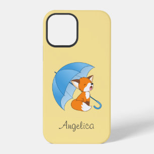 Niedlicher schlafender kleiner Fuchs unter Regensc iPhone 12 Pro Hülle