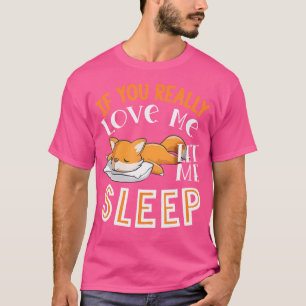 Niedlicher Schlaffuchs Männer Fox Lover T-Shirt
