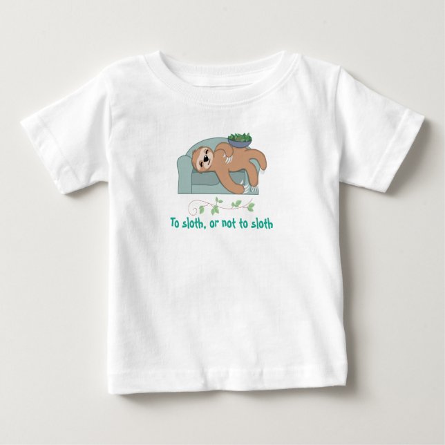 Niedlicher Schlafsessel, der ein zauberhafter trop Baby T-shirt (Vorderseite)