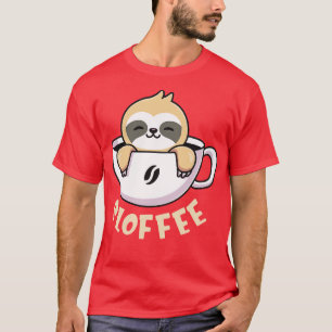 Niedlicher Schlauch im Kaffeecup T-Shirt