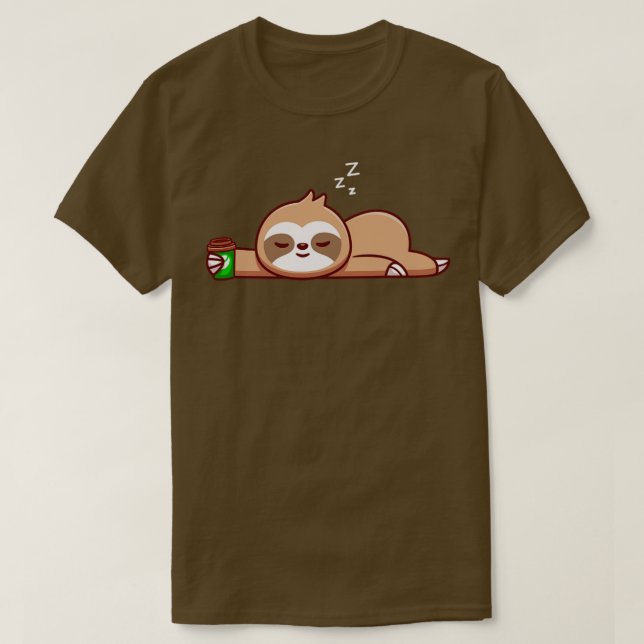 Niedlicher Schlauch mit Kaffee-Cup-Cartoon1 T-Shirt (Design vorne)