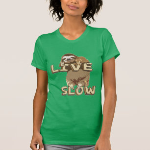 Niedlicher Schlitten - LIVE LANGSAM T-Shirt