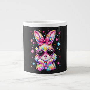 Niedlicher Schmachtlappen-Tie-Dye-Hase Osterhase Jumbo-Tasse