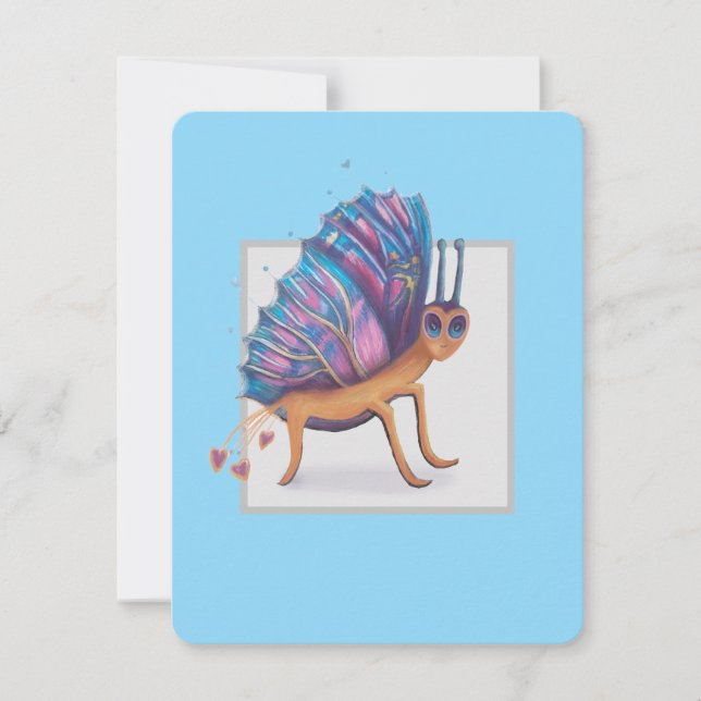 niedlicher Schmetterling Feiertagskarte (Vorderseite)