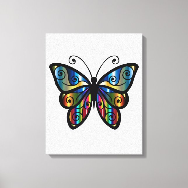 Niedlicher Schmetterling Leinwanddruck (Vorderseite)