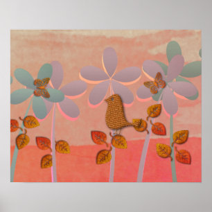 Niedlicher Schmetterling Poster