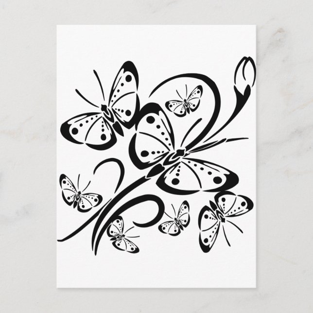 Niedlicher Schmetterling Postkarte (Vorderseite)