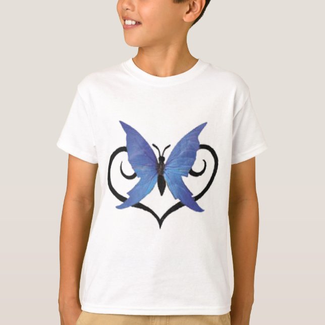 niedlicher Schmetterling T-Shirt (Vorderseite)