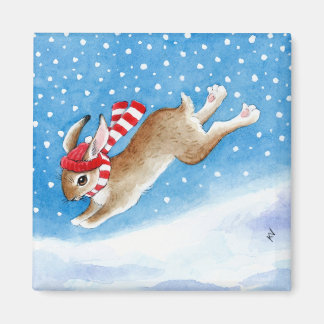 Niedlicher Schneebasen-Cartoon-Magnet Magnet
