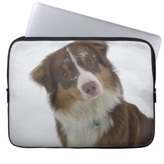 Niedlicher Schneehund Laptopschutzhülle