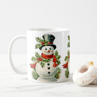 Niedlicher Schneemann: Frohe Weihnachten Kaffeetasse