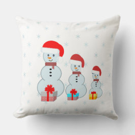 Niedlicher Schneemann Kissen