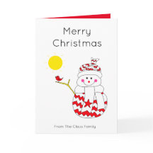 Niedlicher Schneemann mit Weihnachtskunst