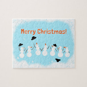 Niedlicher Schneemann Puzzle