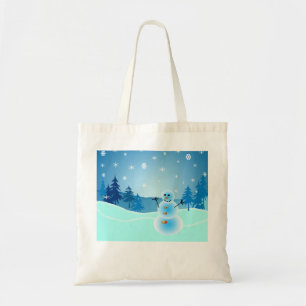 Niedlicher Schneemann Tragetasche