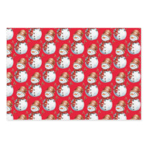 Niedlicher Schneemann und Weihnachtsbaum Wasserfar