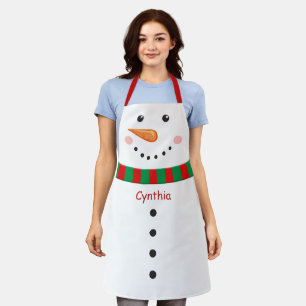 Niedlicher Schneemann Weihnachtsmärchen-Überdruc Schürze
