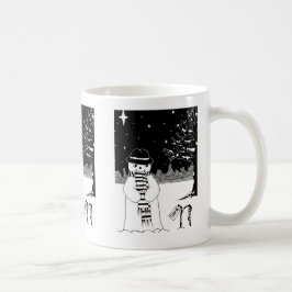 niedlicher Schneeszene zum Weihnachtsfest Tasse