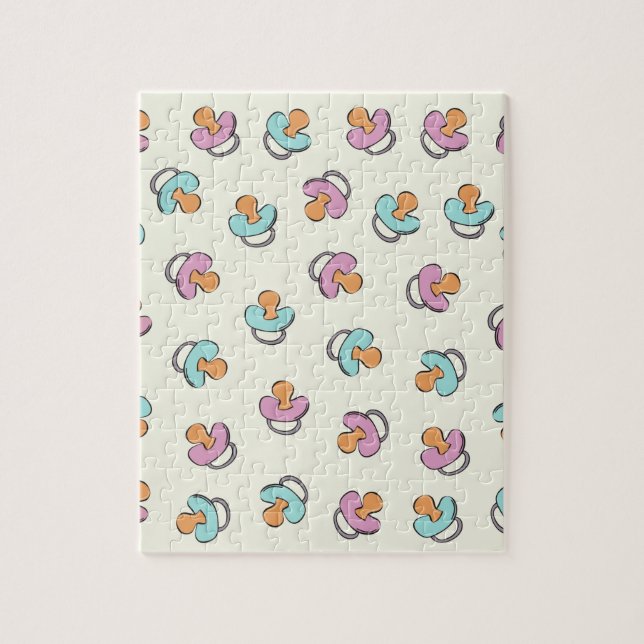 Niedlicher Schnuller für Babydusche Puzzle (Vertikal)