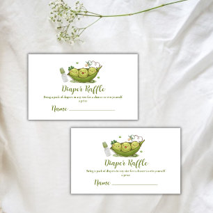 Niedlicher Schnuller Sweet Pea Diaper Raffle Baby Begleitkarte