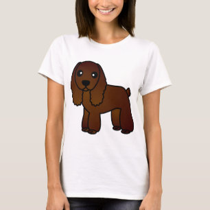 Niedlicher Schokoladen-Cockerspaniel-Cartoon T-Shirt