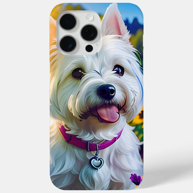 Niedlicher schöner Westie Terrier Welpe Dog One Case-Mate iPhone Hülle (Rückseite)