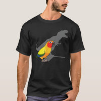 Niedlicher Schrei-Papagei, Birb-Memen, lustige T-R