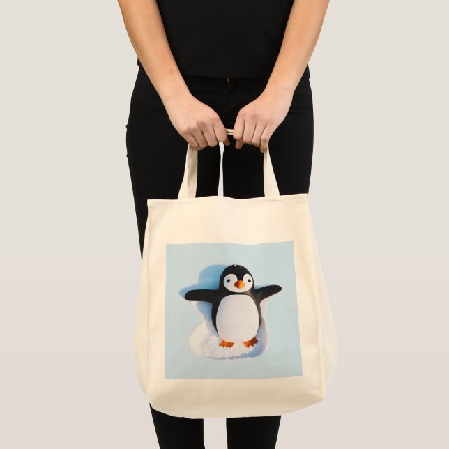 Niedlicher schuggable Pinguin Tragetasche (Vorderseite (Produkt))