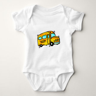 Niedlicher Schulbus Baby Strampler