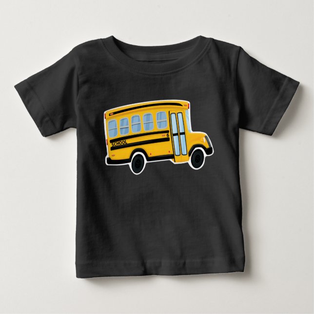 Niedlicher Schulbus-Kleinkindhoodie-Pullover Baby T-shirt (Vorderseite)