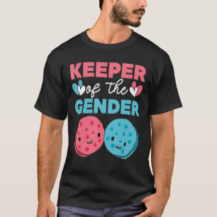 Niedlicher Schutz der Gender Cookies Gender Reveal T-Shirt