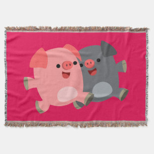 Niedlicher Schwarz-Weiß-Cartoon Decke