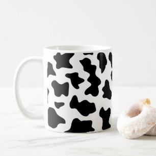 niedlicher Schwarz-Weiß-Kuhdruck Kaffeetasse