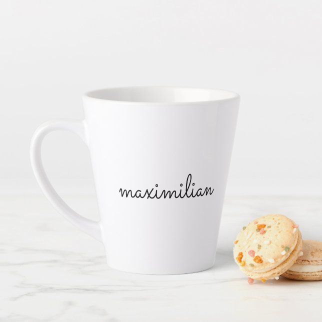 Niedlicher Schwarz-weißer benutzerdefinierter Skri Milchtasse (Beispiel)